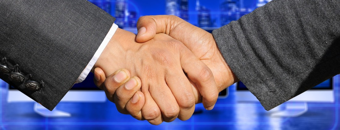 mains serrées contrat partenariat