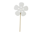 Sac de 24 piques fleurs blanches
