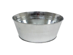 Bassine zinc brillant