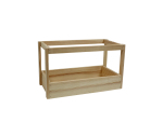 Caisse en bois 8 bouteilles type Steinie 28.5x14.5x18