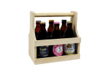 Panier bois pour 6 btls type Steinie