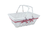 Panier rectangulaire en osier 