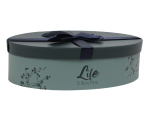 Coffret ovale +ruban