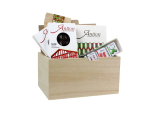 Coffret plat en bois 