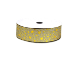 Rouleau de bolduc large-étoiles dorées 25mmx40m