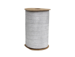 Rouleau de bolduc pailleté argent 10mmx100 m