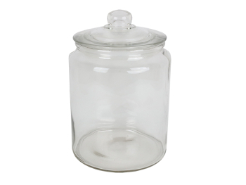Bonbonnière  lisse ø19.5xH24/29 cm- Ø15 cm ouv-5900 ml