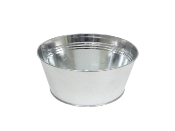 Bassine zinc brillant