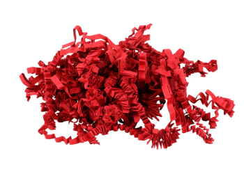 Frisure de papier plissé rouge - carton de 10 kgs - Prix nets