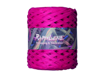 Bobine raphia synthétique Fuchsia 12.5mmx200m