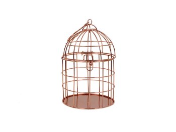 Cage à oiseaux cuivre