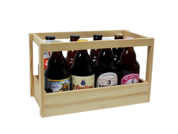 Caisse bois 8 bouteilles Steinie