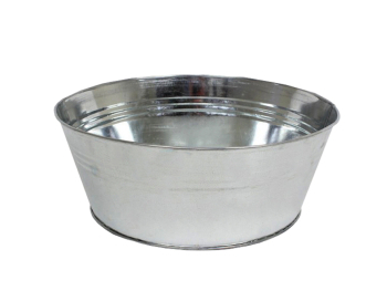 Bassine zinc brillant