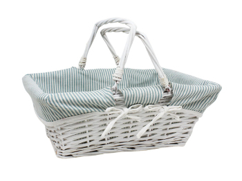 Panier rectangulaire en osier 