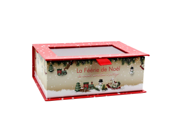 Coffret plat avec fenêtre