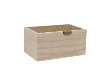 Coffret plat en bois 