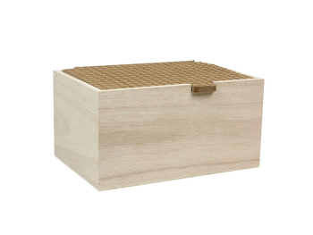 Coffret plat en bois 