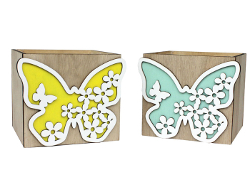 Coupe bois papillons assortis