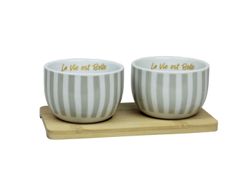 Plateau+ 2 pots 