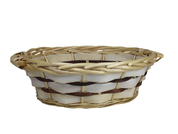 Corbeille osier ronde 