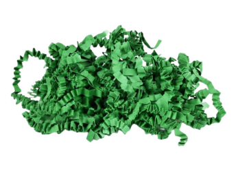 Frisure de papier plissé verte - carton de 10kgs - Prix nets